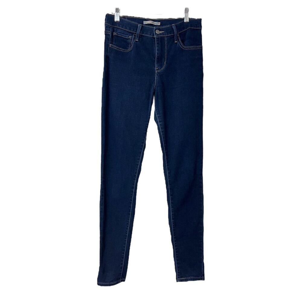 Levi’s Women’s Jeans 720 9" High Rise Super Skinny Ankle Dark Blue Size 28